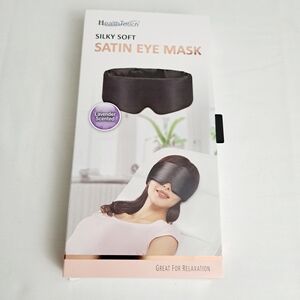 HealthTouch Silky Soft Satin Eye Mask - Black Lavender Scented